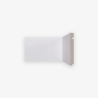 RODAPÉ BRANCO LISO 496- 15CM
